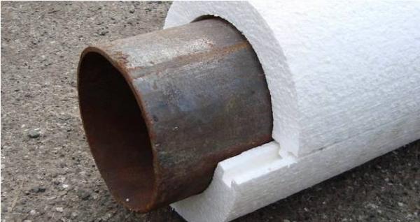 Теплоизоляция для труб D450 мм утеплитель скорлупа из пенопласта — фото 3